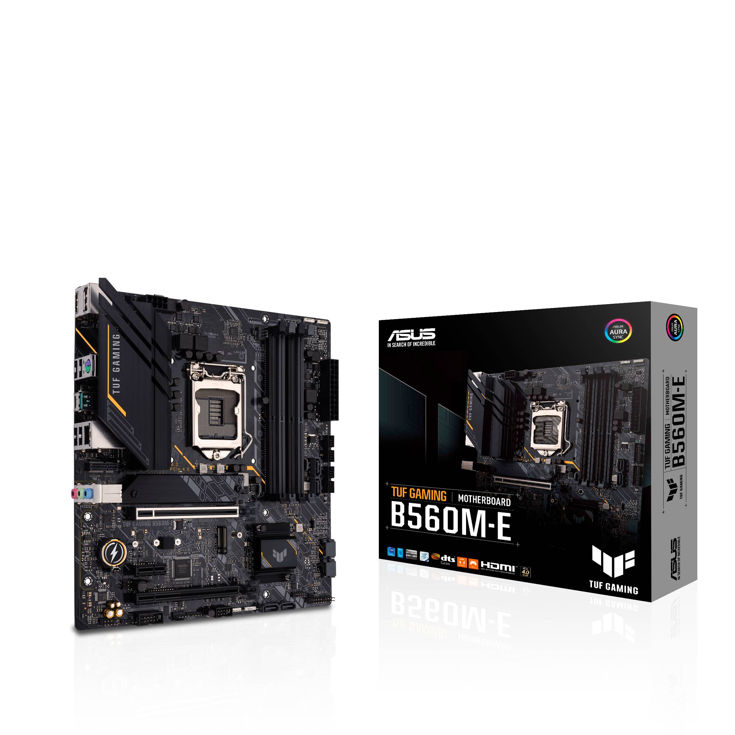 Rca Informatique - image du produit : TUF GAMING B560M-E//LGA1200 B560 PCIE 4.0 USB3.2 MB