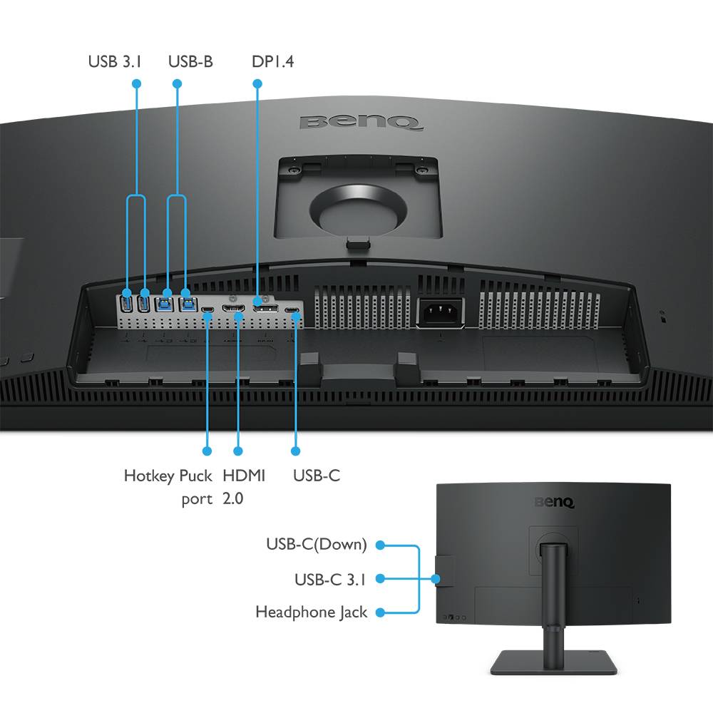 Rca Informatique - image du produit : 27IN LCD 3840X2160 1000:1PD2705U HDMI DP USB 5MS