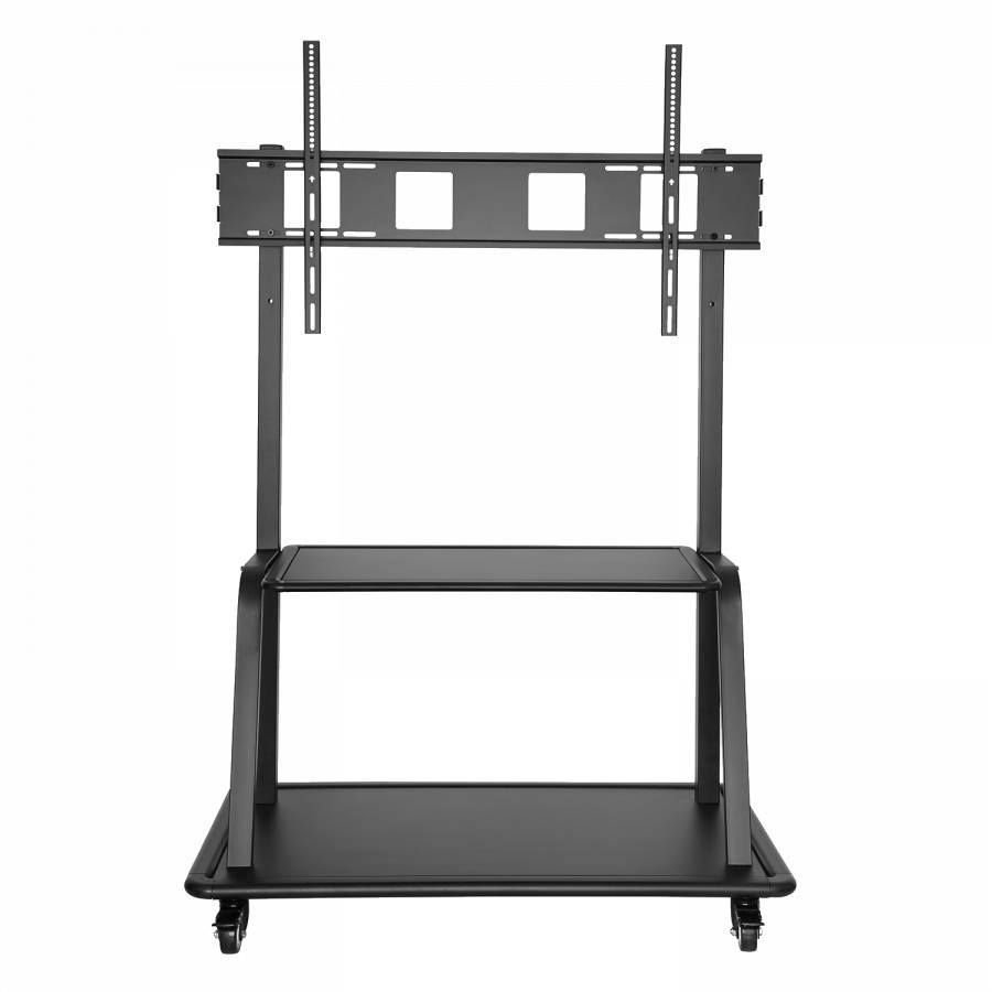 Rca Informatique - image du produit : HEAVY DUTY TV CART TROLLEY SUPPORT 60 IN TO 105IN DISPLAYS