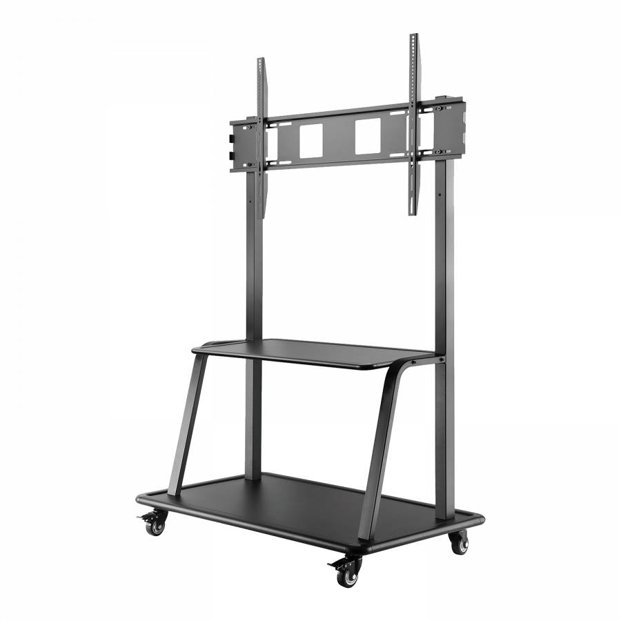 Rca Informatique - image du produit : HEAVY DUTY TV CART TROLLEY SUPPORT 60 IN TO 105IN DISPLAYS