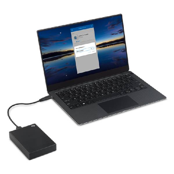 Rca Informatique - image du produit : ONE TOUCH HDD 2TB BLACK 2.5IN USB3.0 EXTERNAL HDD WITH PASS