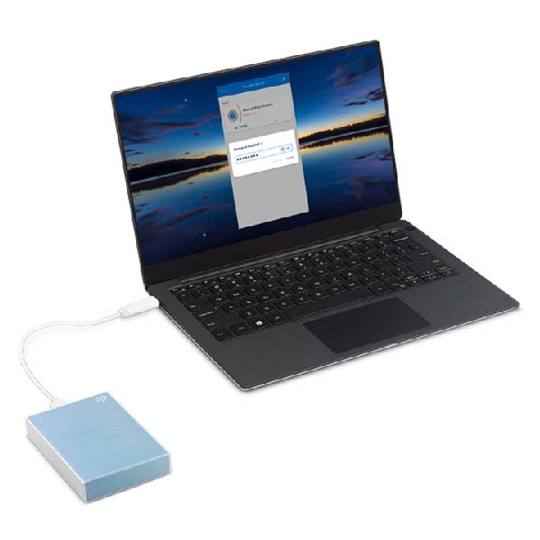 Rca Informatique - image du produit : ONE TOUCH HDD 2TB LI BLUE 2.5IN USB3.0 EXTERNAL HDD WITH PASS