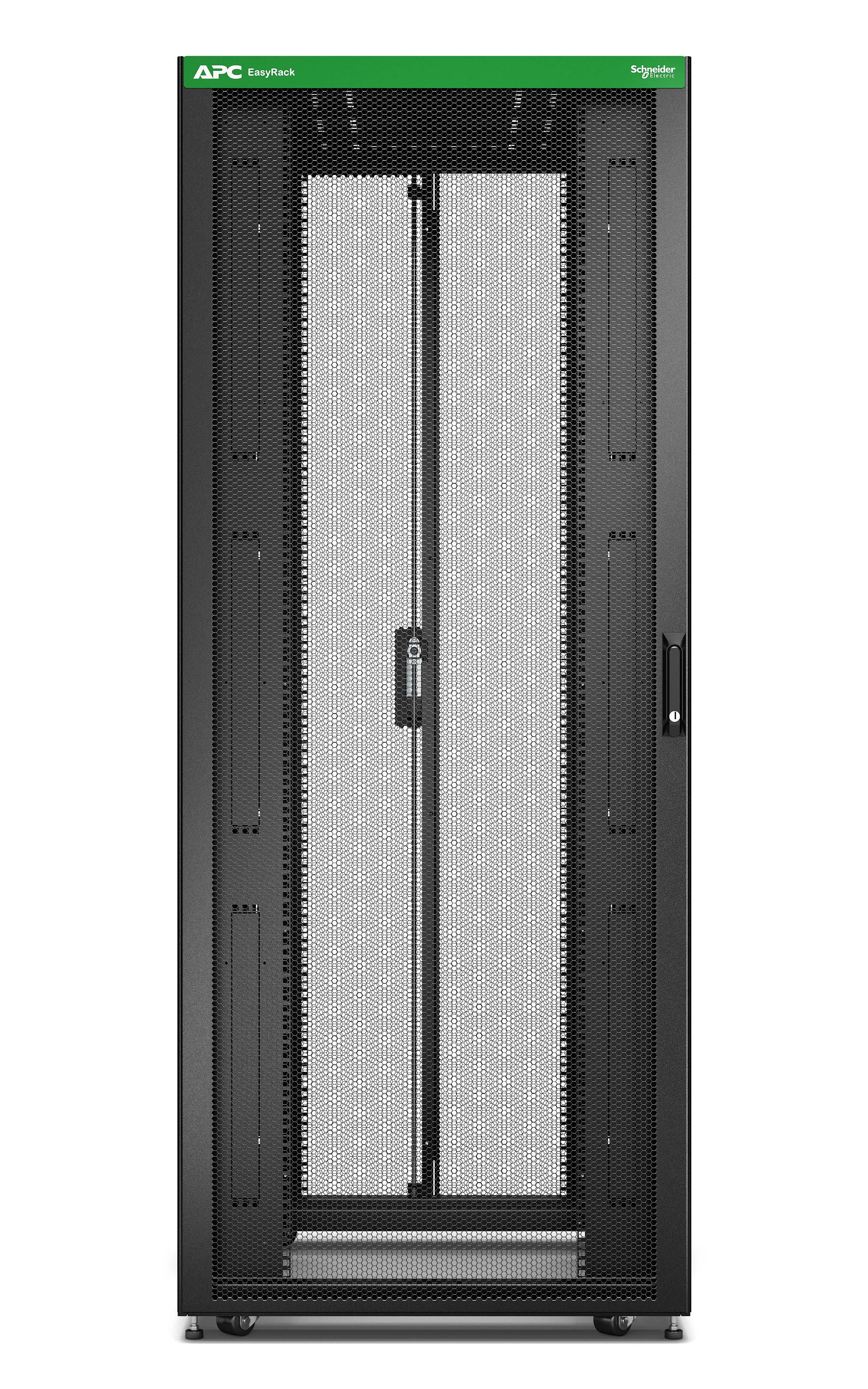 Rca Informatique - image du produit : EASY RACK 800MM/42U/1100MM WITH ROOF SIDE PANEL CASTORS FEET AND