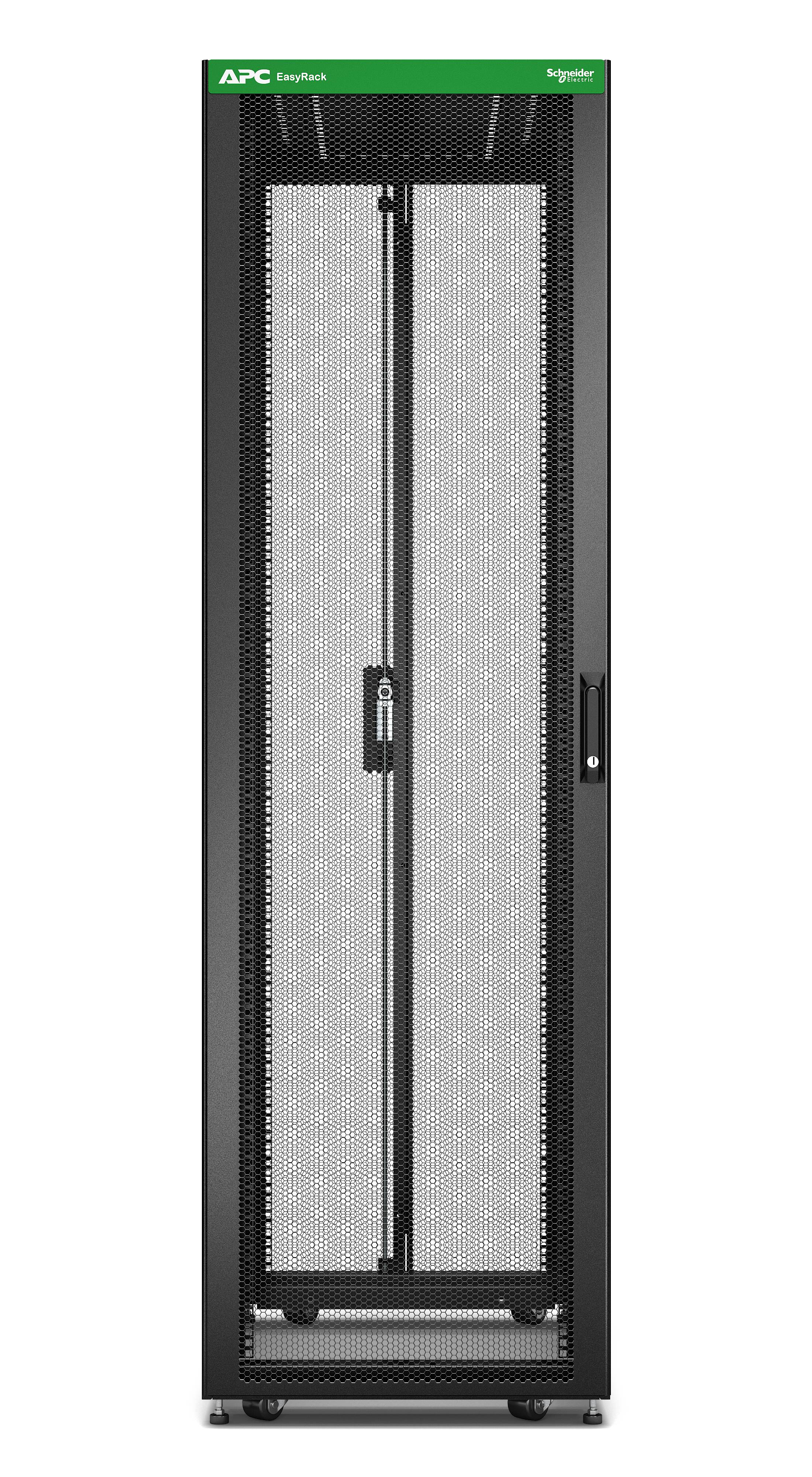 Rca Informatique - image du produit : EASY RACK 600MM/42U/1200MM WITH ROOF SIDE PANEL CASTORS FEET AND