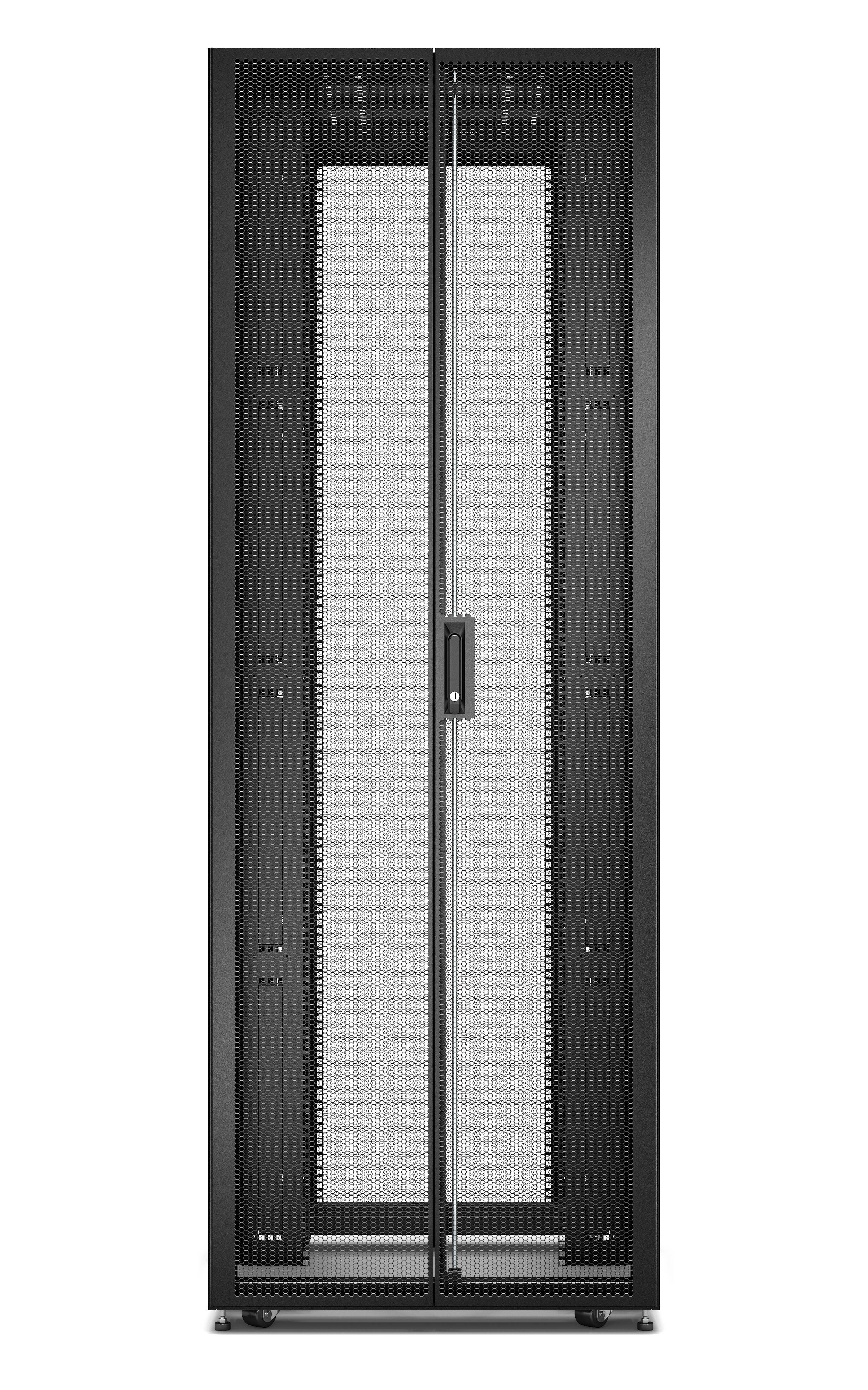 Rca Informatique - image du produit : EASY RACK 800MM/48U/1200MM WITH ROOF SIDE PANEL CASTORS FEET AND