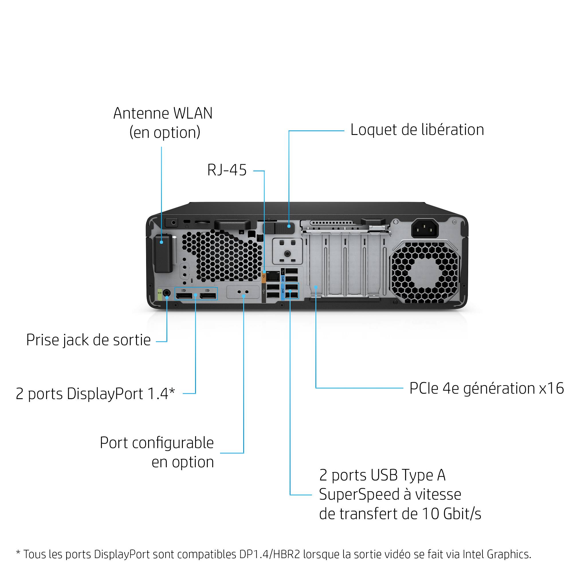 Rca Informatique - image du produit : Z2 G8 SFF I7-11700 512GB 32GB NOOD W10P