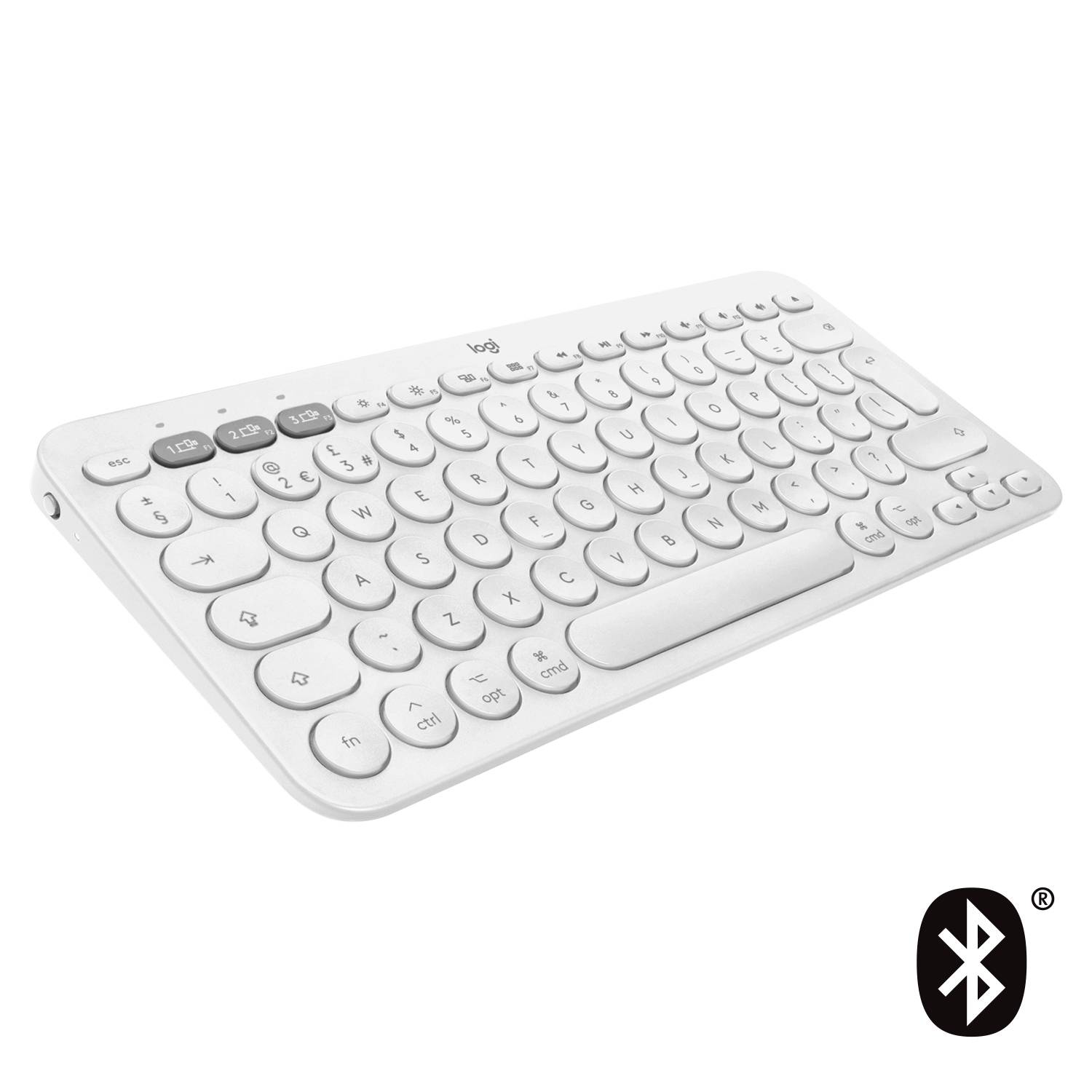 Rca Informatique - image du produit : K380 F. MAC MULTI-DEVICE BTKEYB - OFFWHITE - CH - CENTRAL