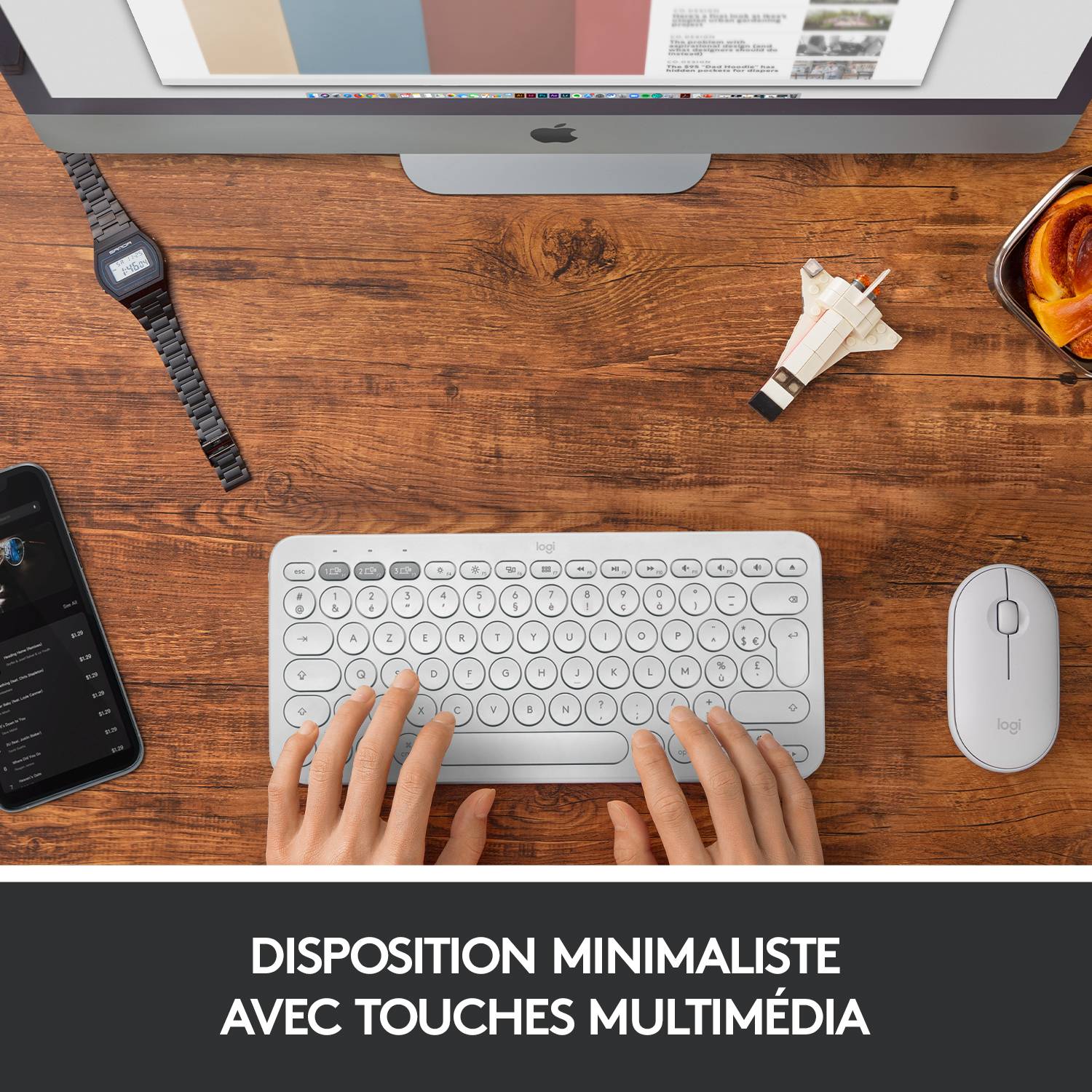 Rca Informatique - image du produit : K380 F. MAC MULTI-DEVICE BTKEYB - OFFWHITE - CH - CENTRAL