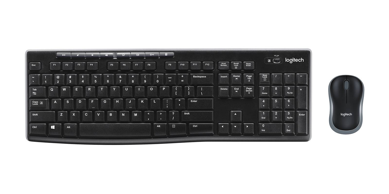 Rca Informatique - image du produit : WIRELESS COMBO MK270 - BLACK - EN - EMEA