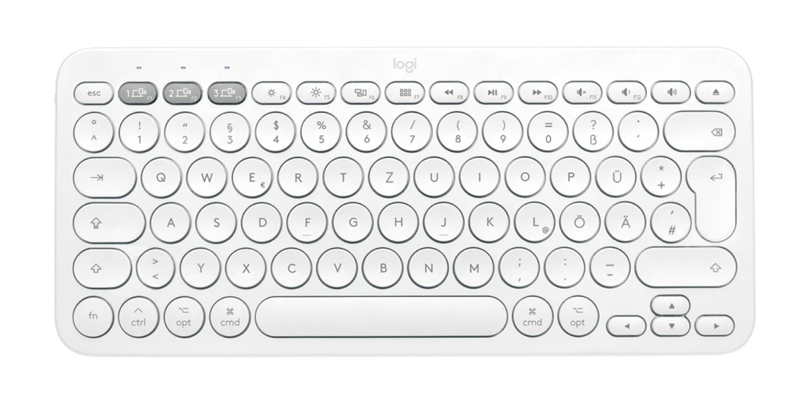 Rca Informatique - Image du produit : K380 F. MAC MULTI-DEVICE BTKEYB - OFFWHITE - UK - INTNL