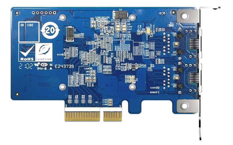 Rca Informatique - image du produit : 2PORT 10GBASE-T 10GBE NWEXPCARD INTEL X710 PCIE GEN3 X4