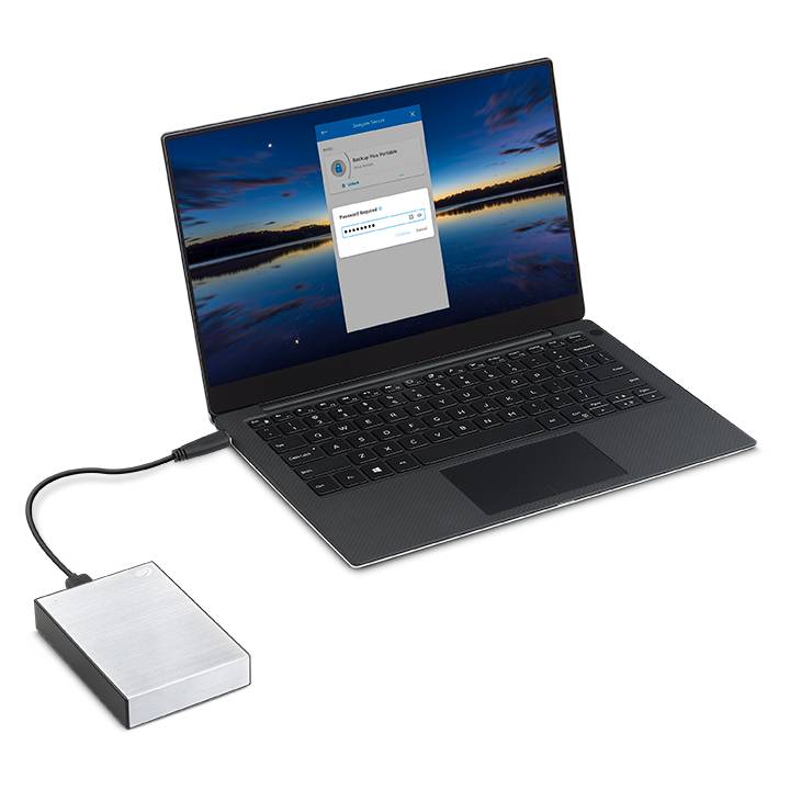 Rca Informatique - image du produit : ONE TOUCH HDD 1TB SILVER 2.5IN USB3.0 EXTERNAL HDD WITH PASS