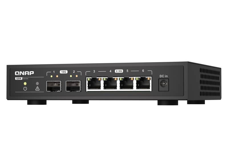 Rca Informatique - image du produit : SWITCH 2 PORTS 10GBE SFP+ 5 PORTS 2.5GBE RJ45 - UNMANAGED