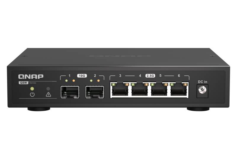 Rca Informatique - image du produit : SWITCH 2 PORTS 10GBE SFP+ 5 PORTS 2.5GBE RJ45 - UNMANAGED