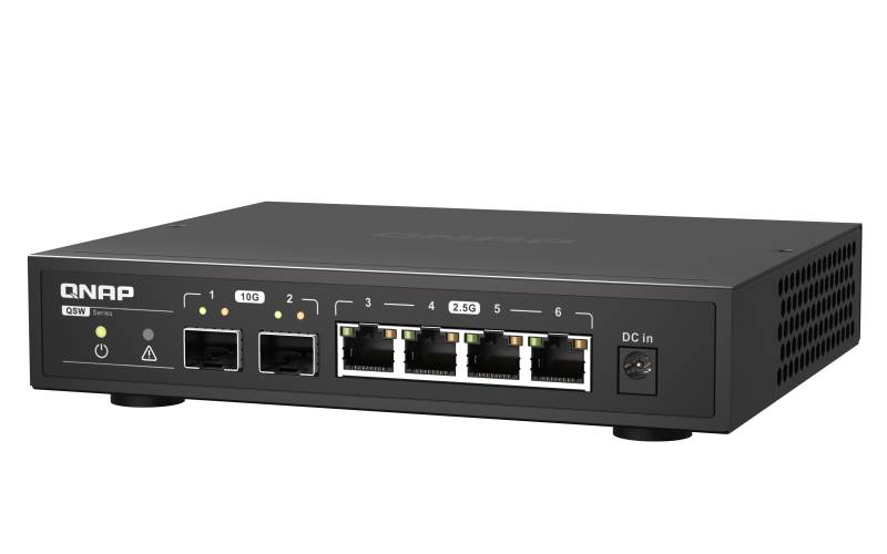 Rca Informatique - image du produit : SWITCH 2 PORTS 10GBE SFP+ 5 PORTS 2.5GBE RJ45 - UNMANAGED