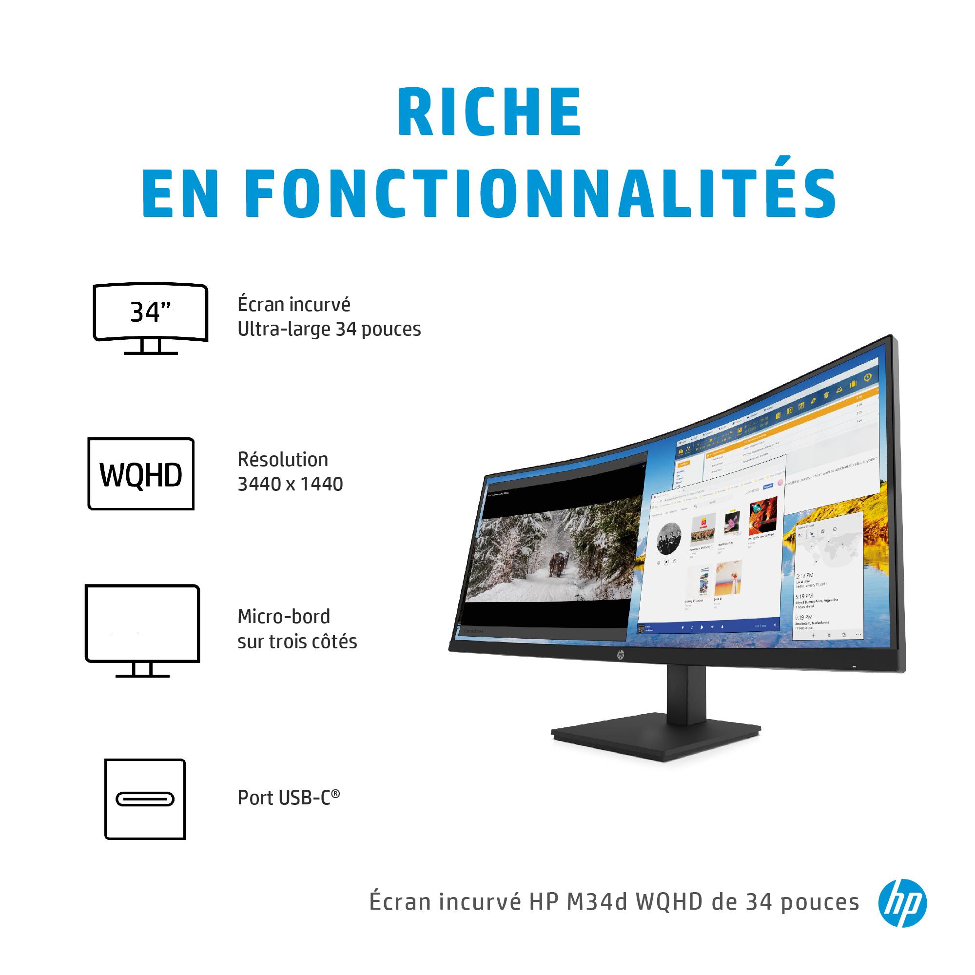 Rca Informatique - image du produit : M34D WQHD CURVED LED AG 3440X1440