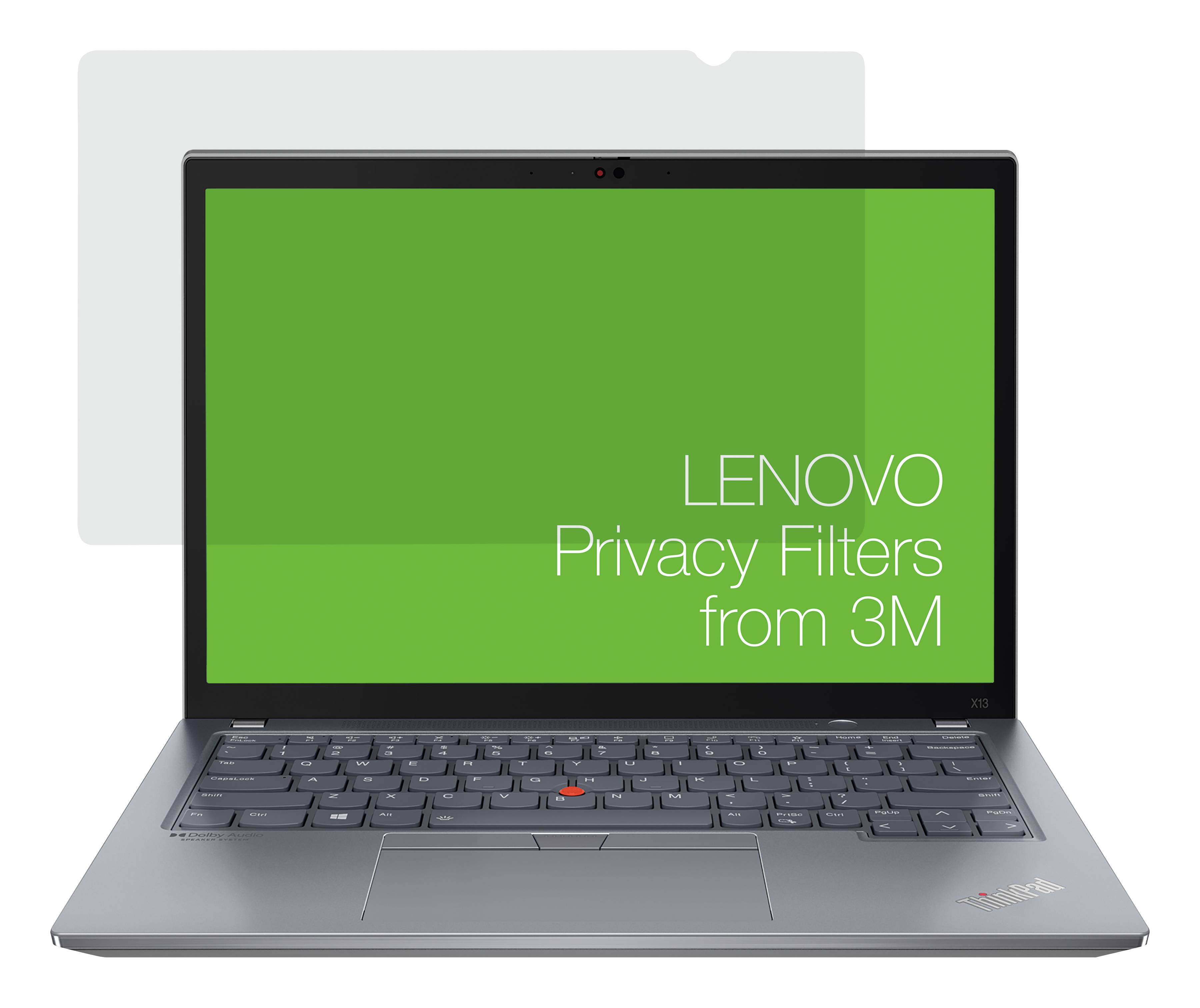 Rca Informatique - image du produit : LENOVO 13.3 INCH PRIVACY FILTER FOR X13 GEN2 WITH COMPLY ATTACHM