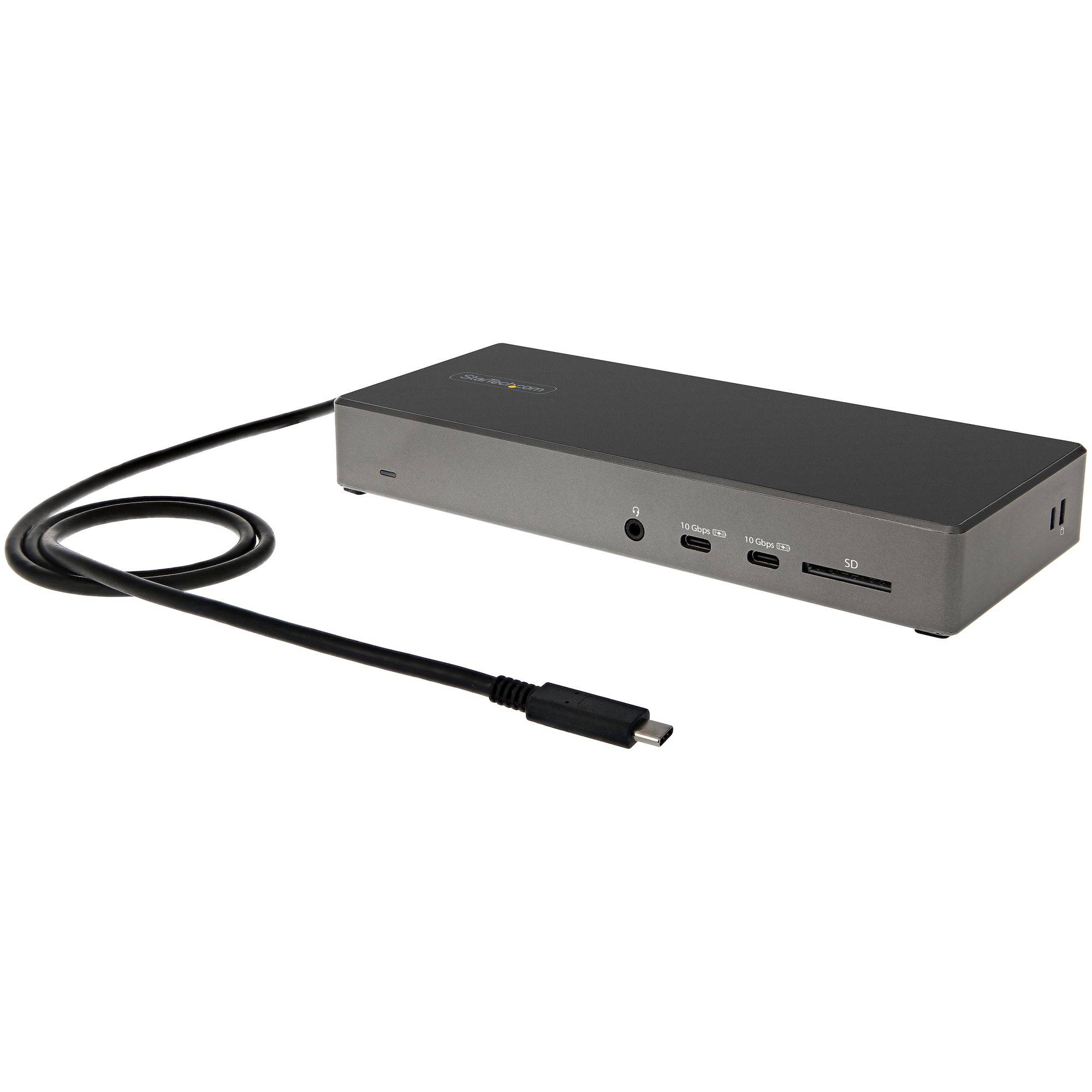 Rca Informatique - image du produit : USB C DOCK - TRIPLE 4K MONITOR 2XDP/HDMI 100W PD/USB (10GBPS)