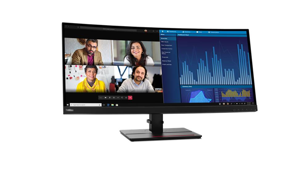 Rca Informatique - image du produit : THINKVISION P34W-20 34.14IN WQHD ULTRA-WIDE CURVED MONITOR