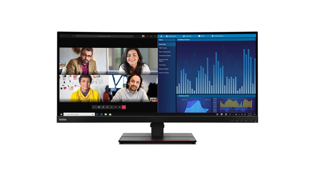 Rca Informatique - image du produit : THINKVISION P34W-20 34.14IN WQHD ULTRA-WIDE CURVED MONITOR