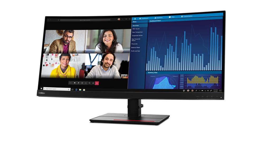 Rca Informatique - image du produit : THINKVISION P34W-20 34.14IN WQHD ULTRA-WIDE CURVED MONITOR