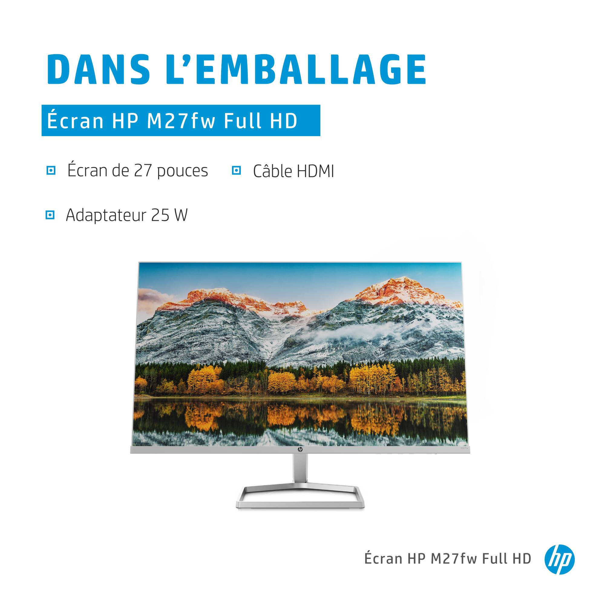 Rca Informatique - image du produit : HP M27FW DISPLAY IPS LED AG 1920 X 1080 AMD FREESYNC