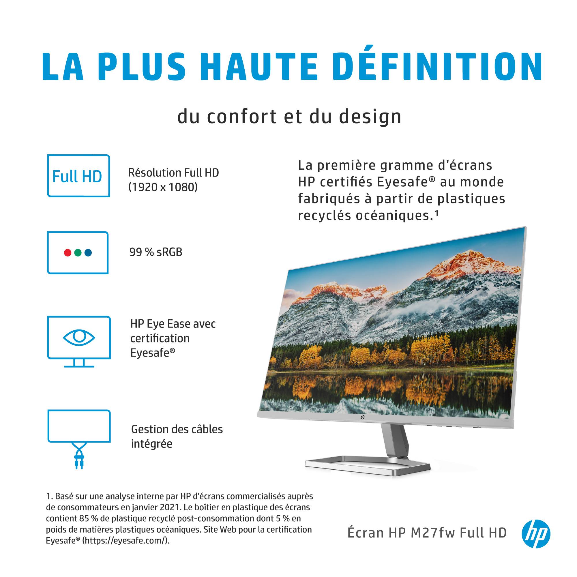 Rca Informatique - image du produit : HP M27FW DISPLAY IPS LED AG 1920 X 1080 AMD FREESYNC