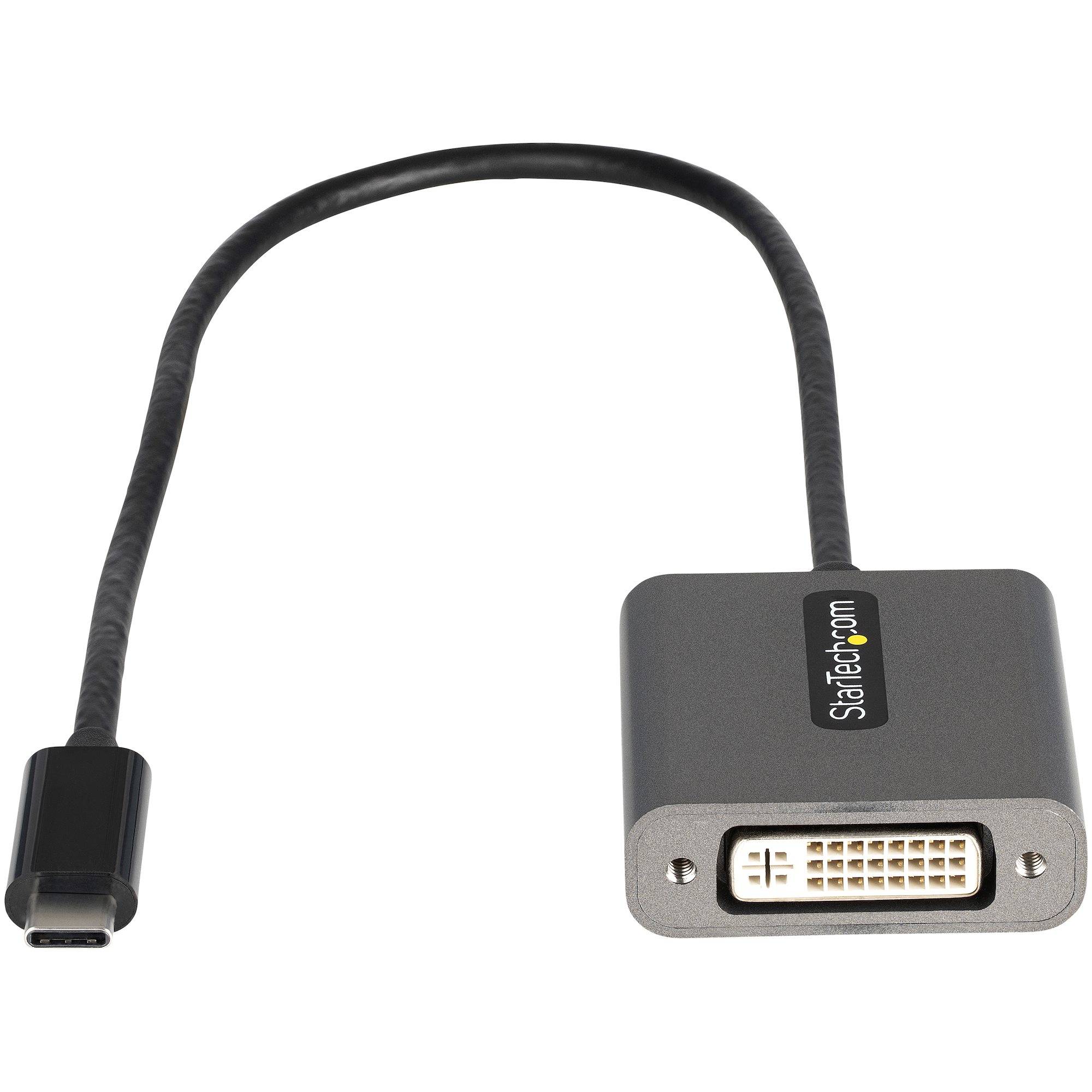 Rca Informatique - image du produit : ADAPTATEUR USB C VERS DVI 1920X1200P CABLE INTEGRE 30CM