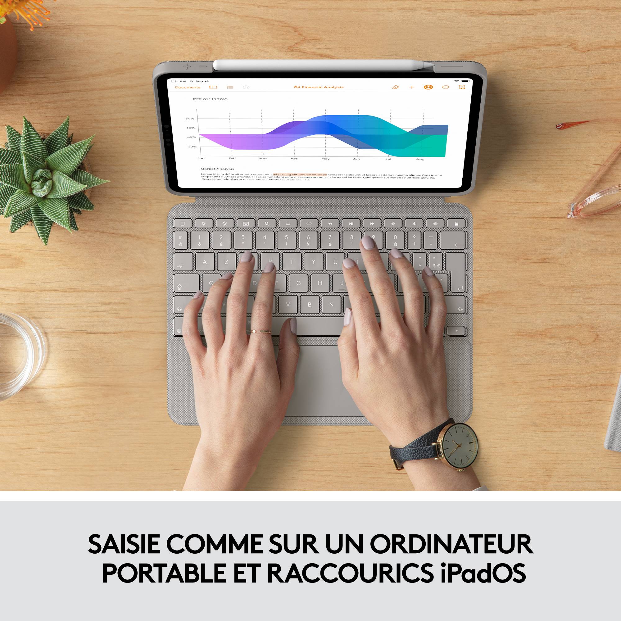 Rca Informatique - image du produit : COMBO TOUCH F. IPAD PRO11-INCH 1ST 2ND 3RD GEN. - SAND-UK-INTNL