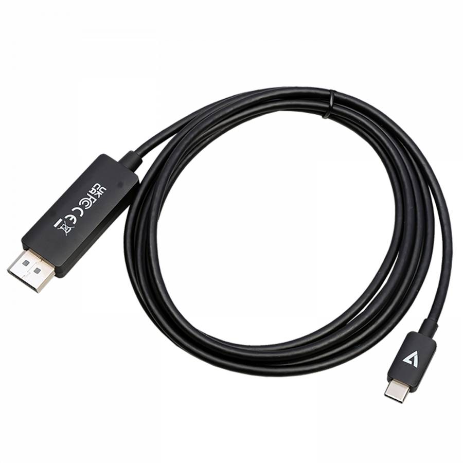 Rca Informatique - image du produit : USB-C TO DP 1.4 CABLE 2M 6.6FT 32.4GBPS 8K 30HZ/4K 60HZ UHD ADP