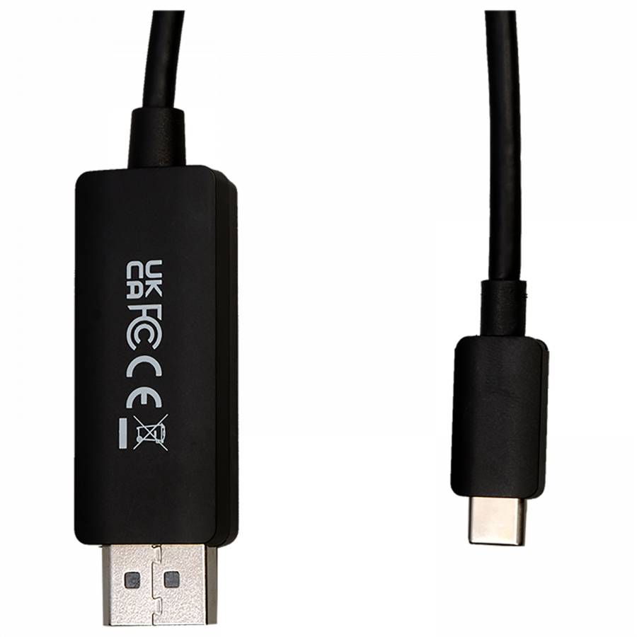 Rca Informatique - image du produit : USB-C TO DP 1.4 CABLE 2M 6.6FT 32.4GBPS 8K 30HZ/4K 60HZ UHD ADP