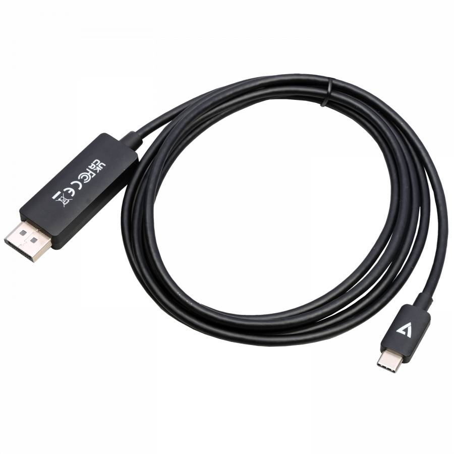 Rca Informatique - image du produit : USB-C TO DP 1.4 CABLE 2M 6.6FT 32.4GBPS 8K 30HZ/4K 60HZ UHD ADP