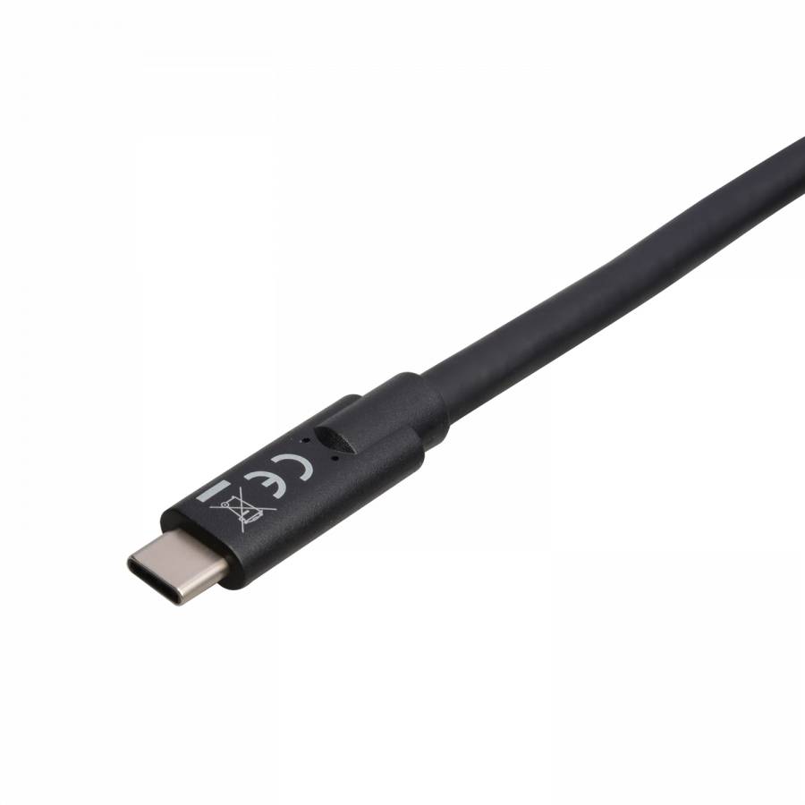 Rca Informatique - image du produit : USB-C 3.2 GEN2 CABLE 2M BLACK VIDEO DATA PWR 4K 60HZ 10GBPS 3A