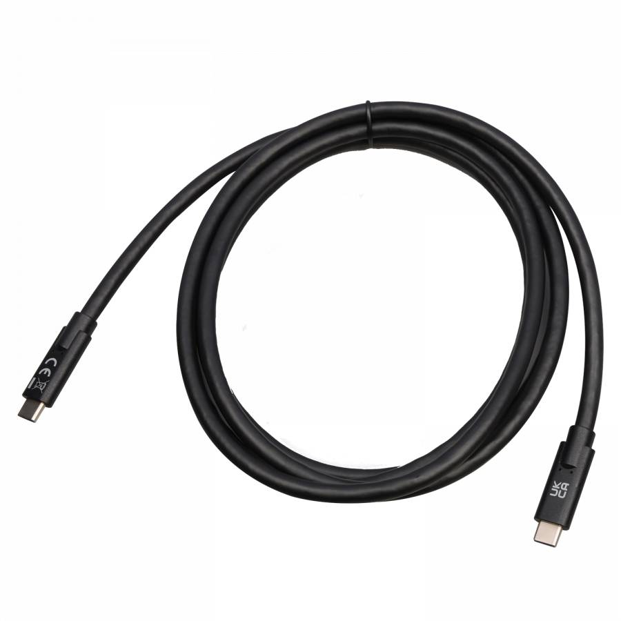 Rca Informatique - image du produit : USB-C 3.2 GEN2 CABLE 2M BLACK VIDEO DATA PWR 4K 60HZ 10GBPS 3A