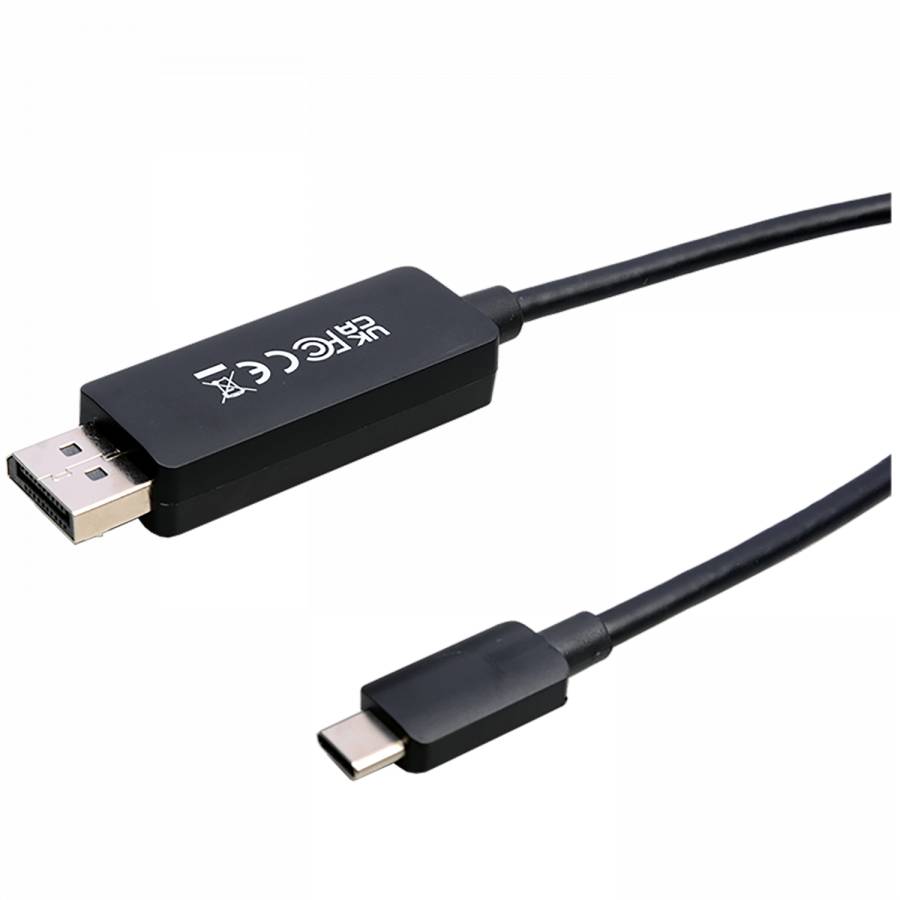 Rca Informatique - image du produit : USB-C TO DP 1.4 CABLE 1M 3.3FT 32.4GBPS 8K 30HZ/4K 60HZ UHD ADP