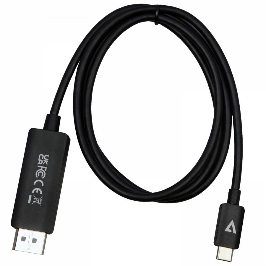 Rca Informatique - image du produit : USB-C TO DP 1.4 CABLE 1M 3.3FT 32.4GBPS 8K 30HZ/4K 60HZ UHD ADP