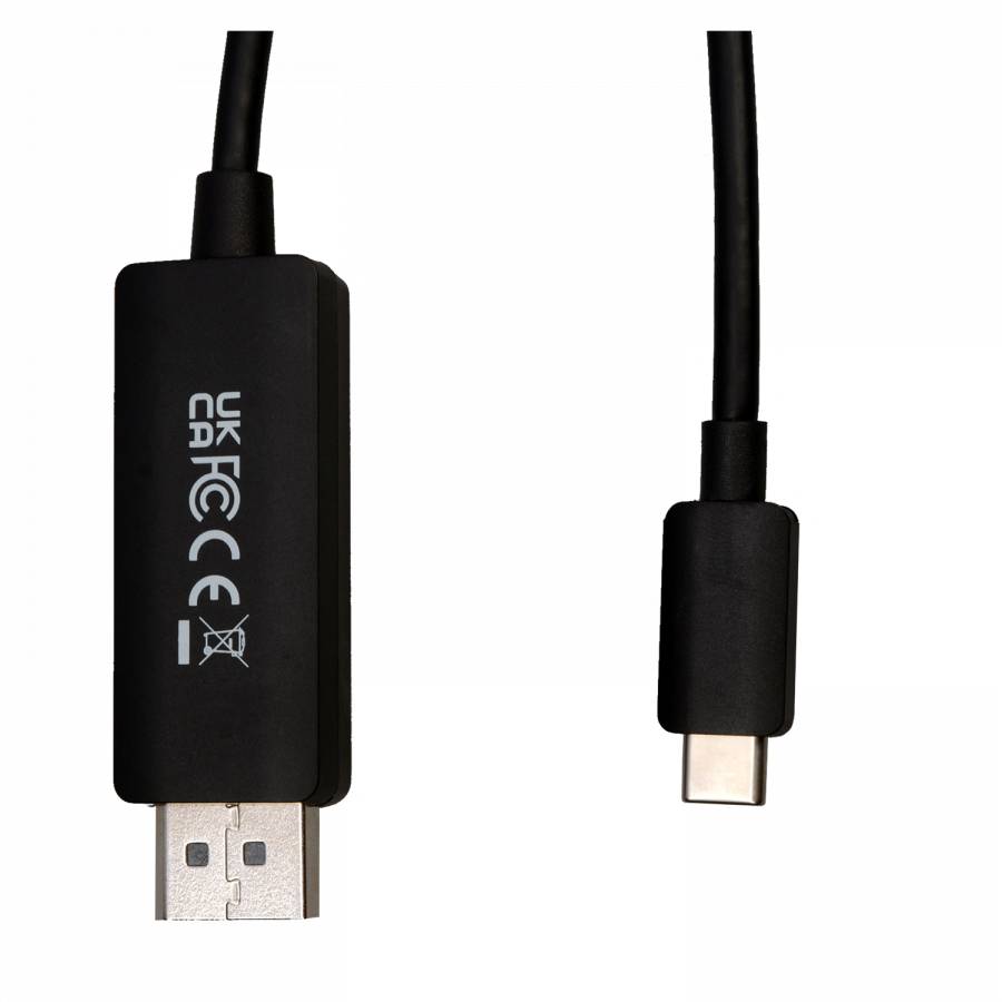 Rca Informatique - image du produit : USB-C TO DP 1.4 CABLE 1M 3.3FT 32.4GBPS 8K 30HZ/4K 60HZ UHD ADP