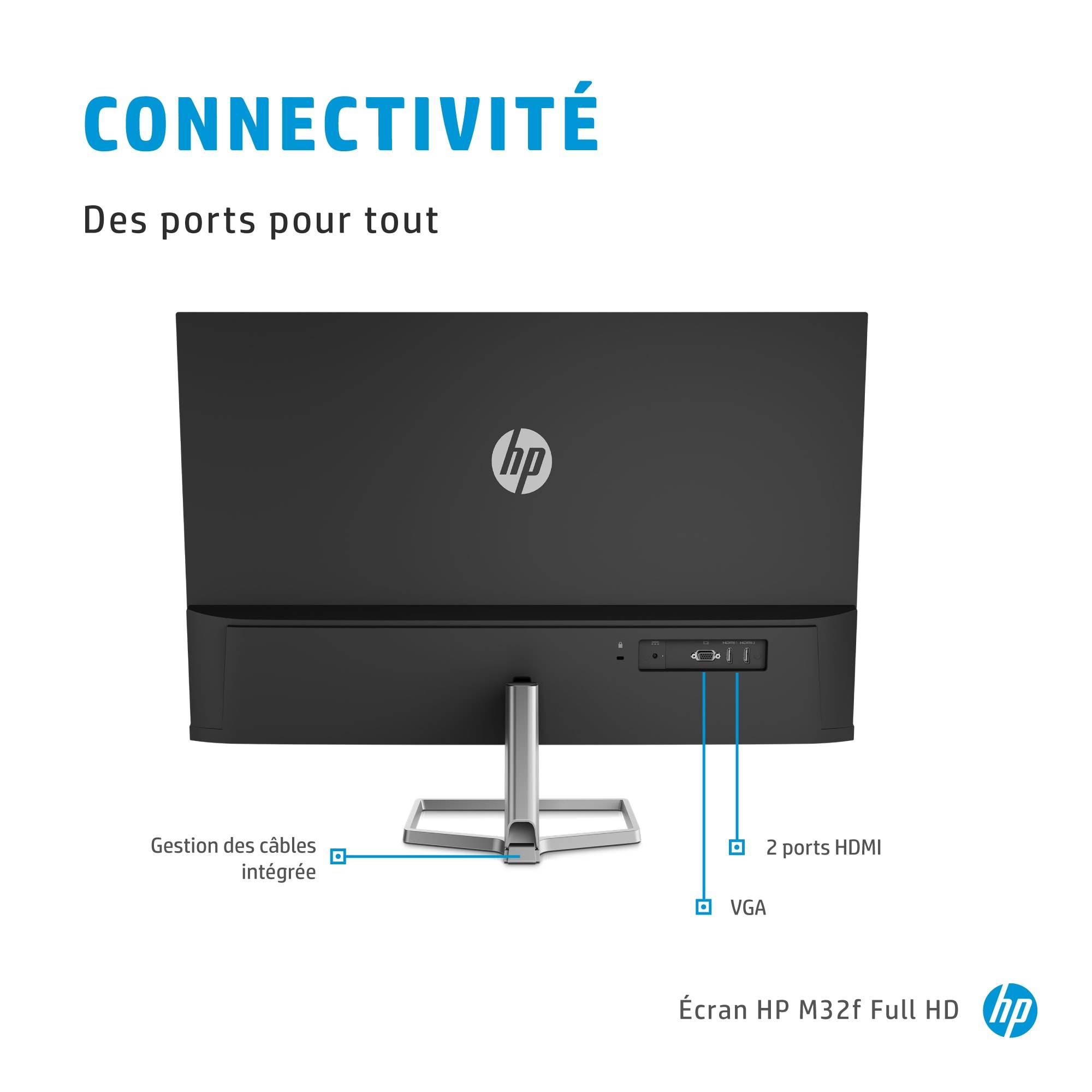 Rca Informatique - image du produit : HP M32F 31.5IN VA LED AG 1920X1080 AMD 1000:1 5MS 16:9