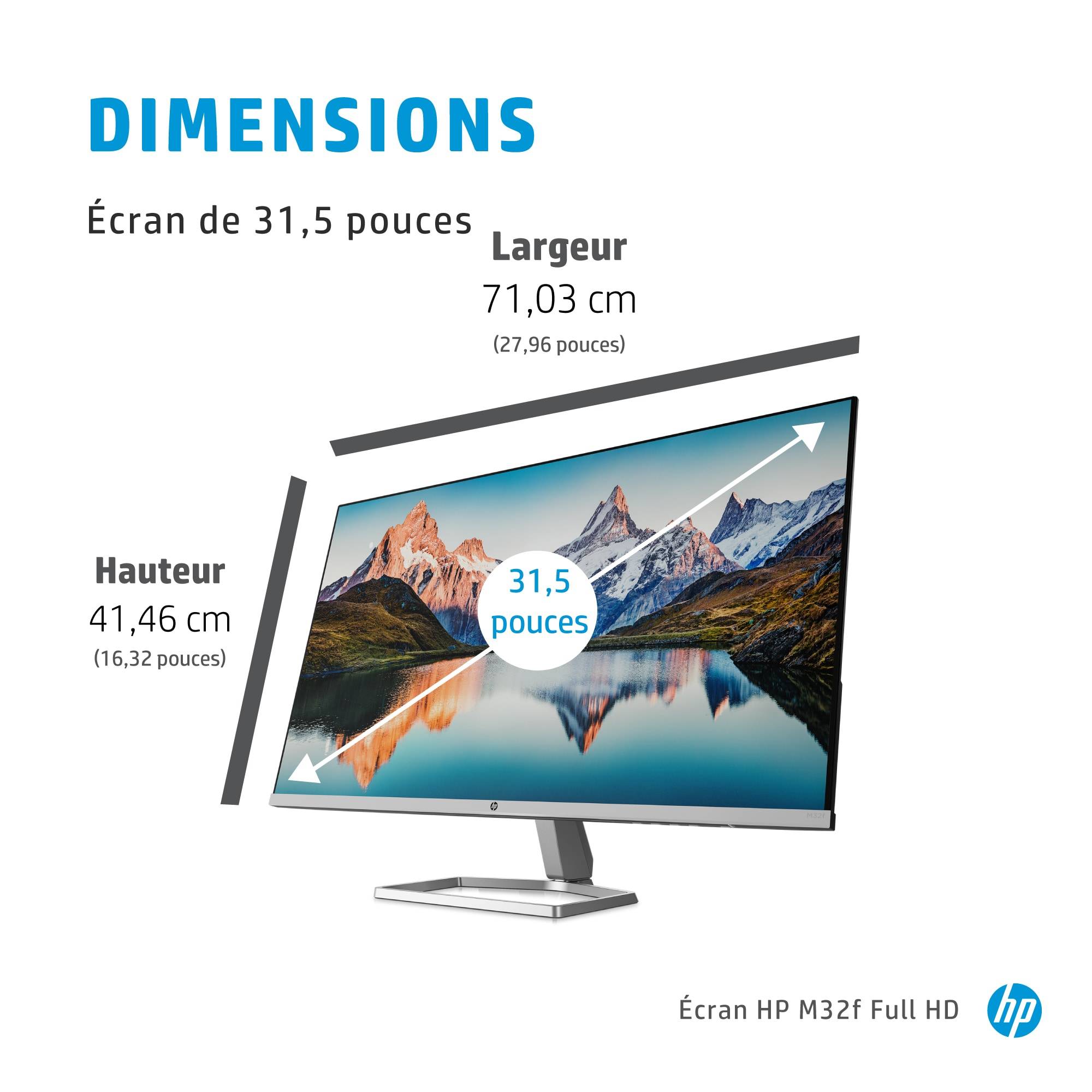 Rca Informatique - image du produit : HP M32F 31.5IN VA LED AG 1920X1080 AMD 1000:1 5MS 16:9