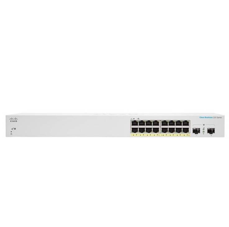 Rca Informatique - Image du produit : CBS220 SMART 16-PORT GE POE 2X1G SFP