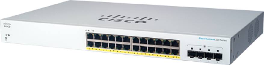 Rca Informatique - Image du produit : CBS220 SMART 24-PORT GE POE 4X1G SFP