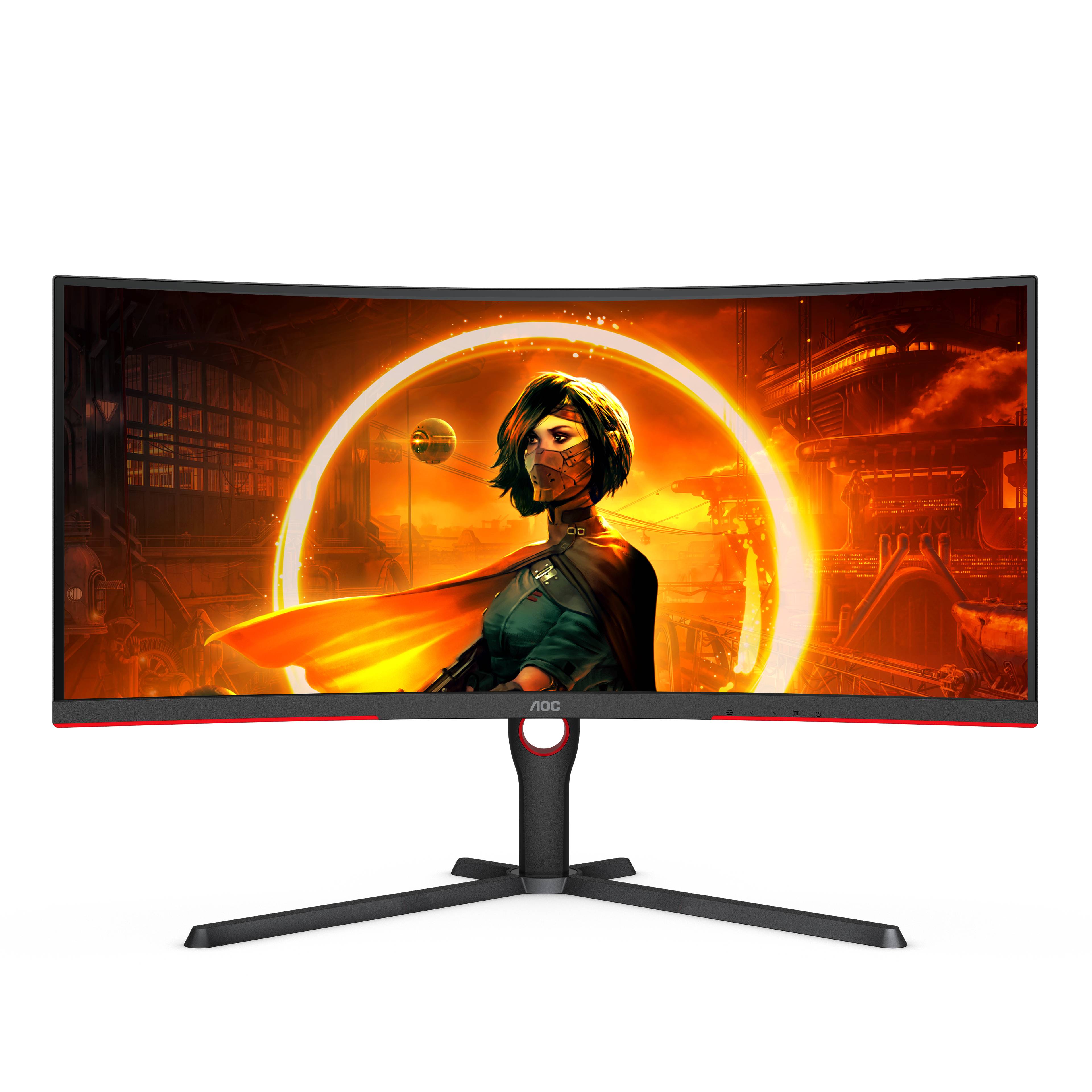 Rca Informatique - image du produit : 34IN WLED 3440X1440 21:9 4MS CU34G3S/BK 3000:1 HDMI/DP/USB