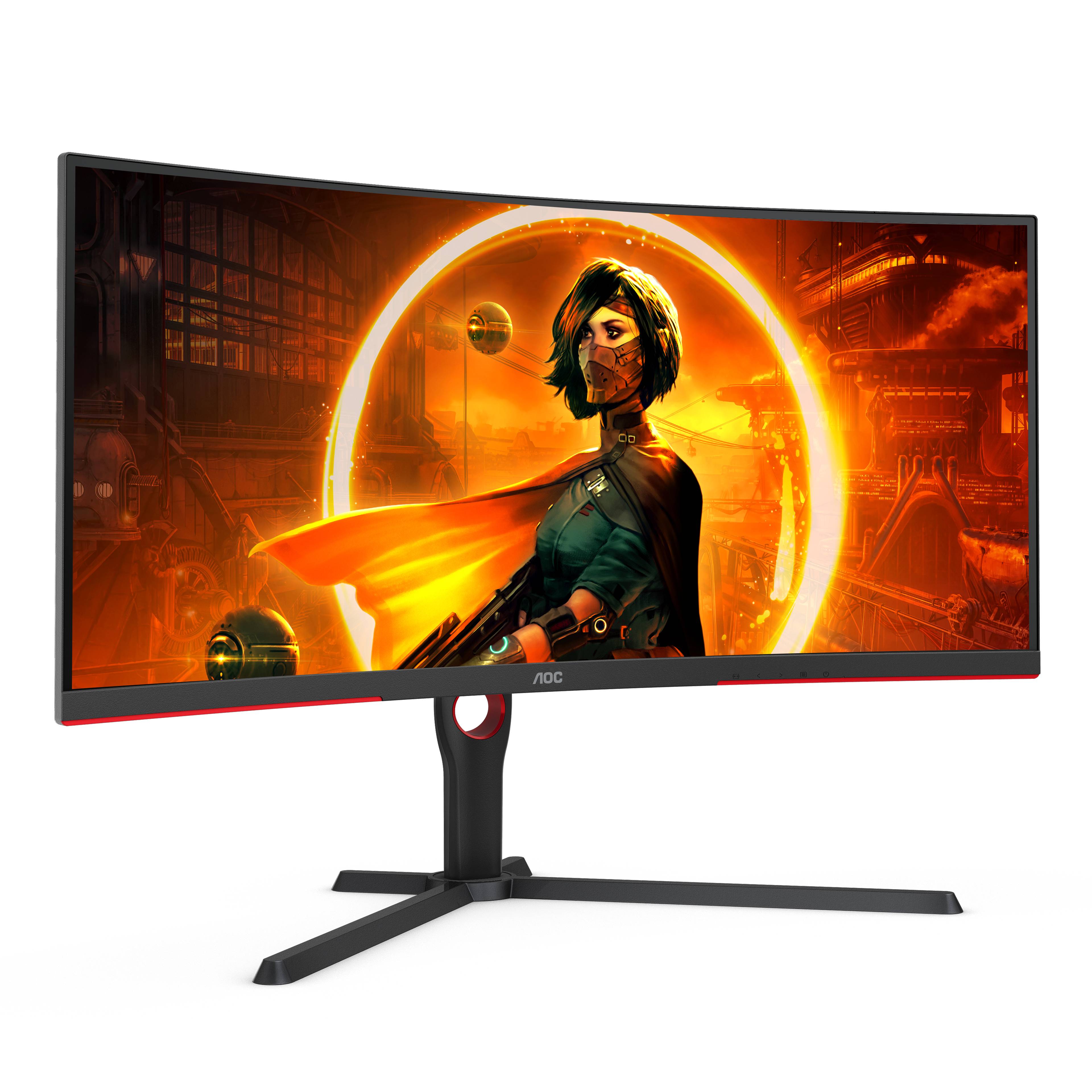 Rca Informatique - image du produit : 34IN WLED 3440X1440 21:9 4MS CU34G3S/BK 3000:1 HDMI/DP/USB