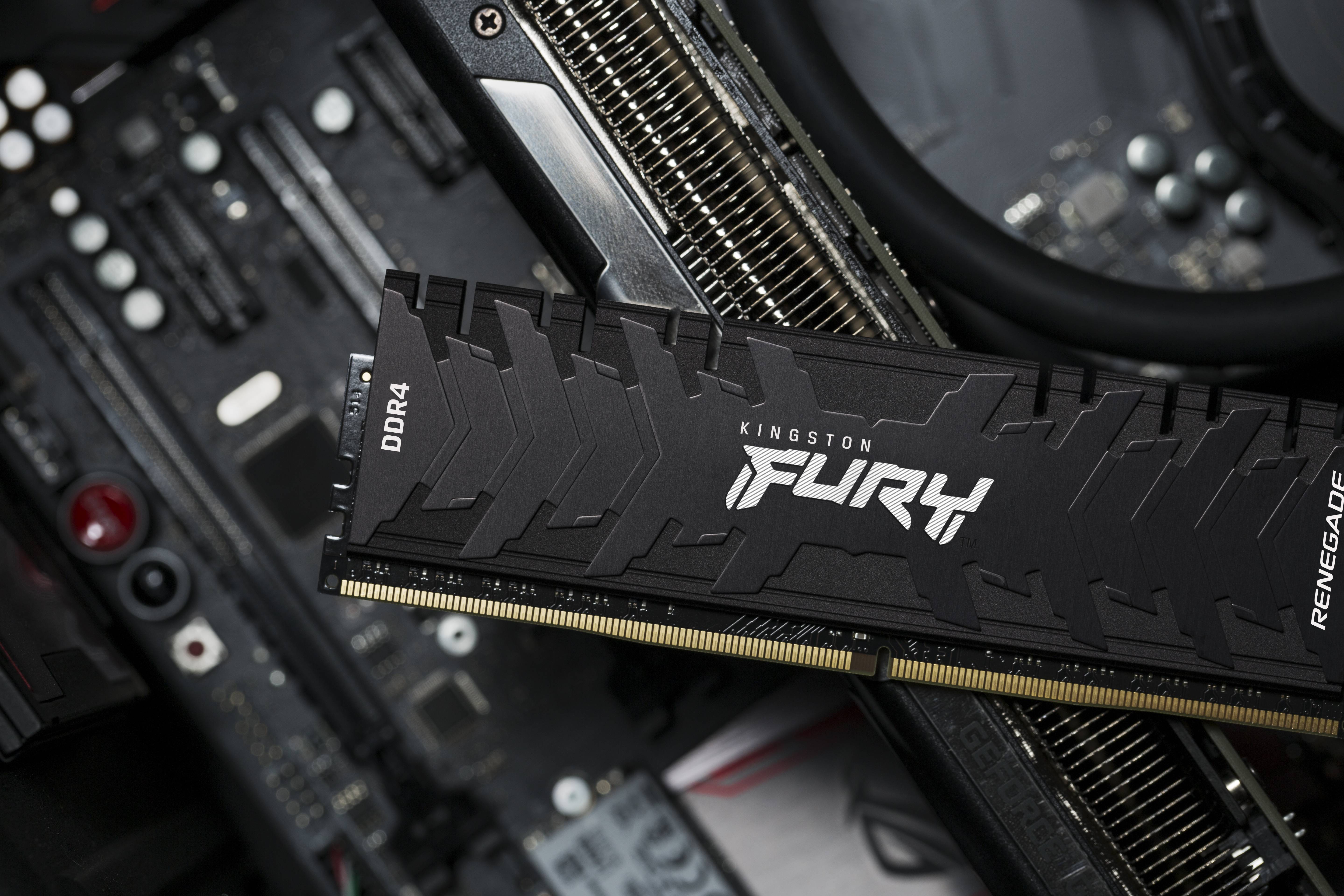 Rca Informatique - image du produit : 32GB DDR4-3200MT/S CL16 DIMM FURY RENEGADE BLACK