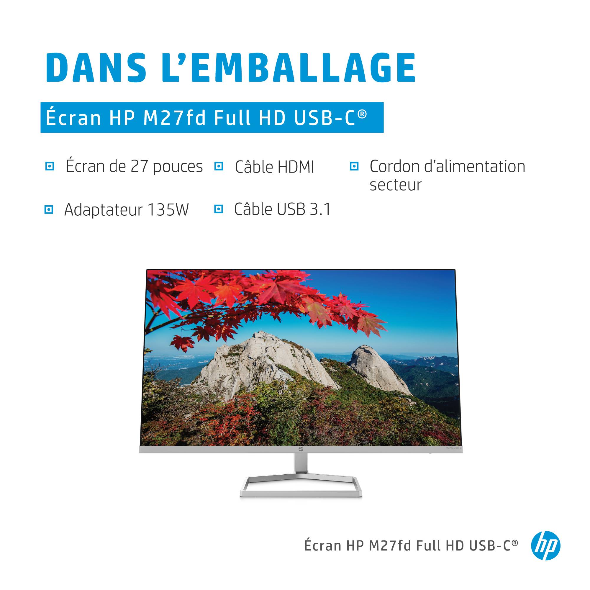 Rca Informatique - image du produit : HP M27FD DISPLAY IPS LED AG 1920 X 1080 AMD FREESYNC