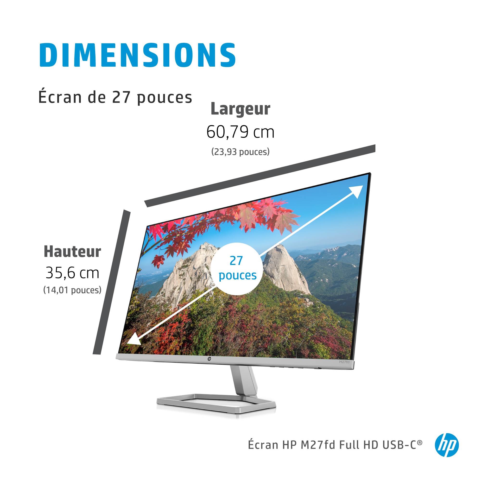 Rca Informatique - image du produit : HP M27FD DISPLAY IPS LED AG 1920 X 1080 AMD FREESYNC