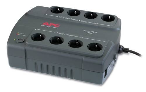 Rca Informatique - Image du produit : SURGE PROTECTION BACKUP 400VA W/ 8 SOCKETS