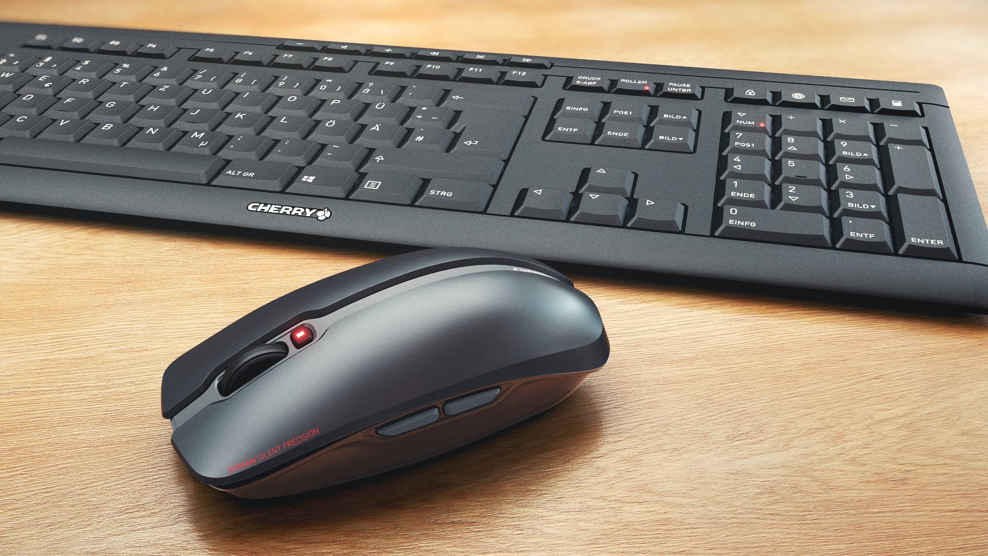 Rca Informatique - image du produit : CHERRYSTREAMDESKTOP RECHARGEKEYBOARD AND MOUSE SET