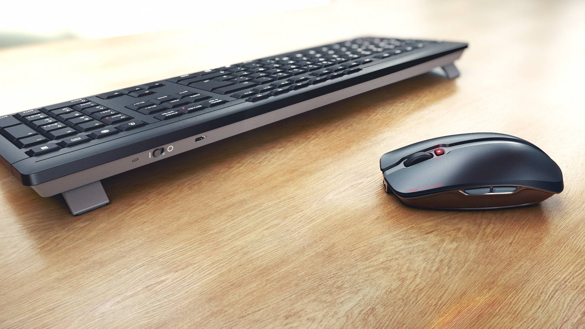 Rca Informatique - image du produit : CHERRYSTREAMDESKTOP RECHARGEKEYBOARD AND MOUSE SET