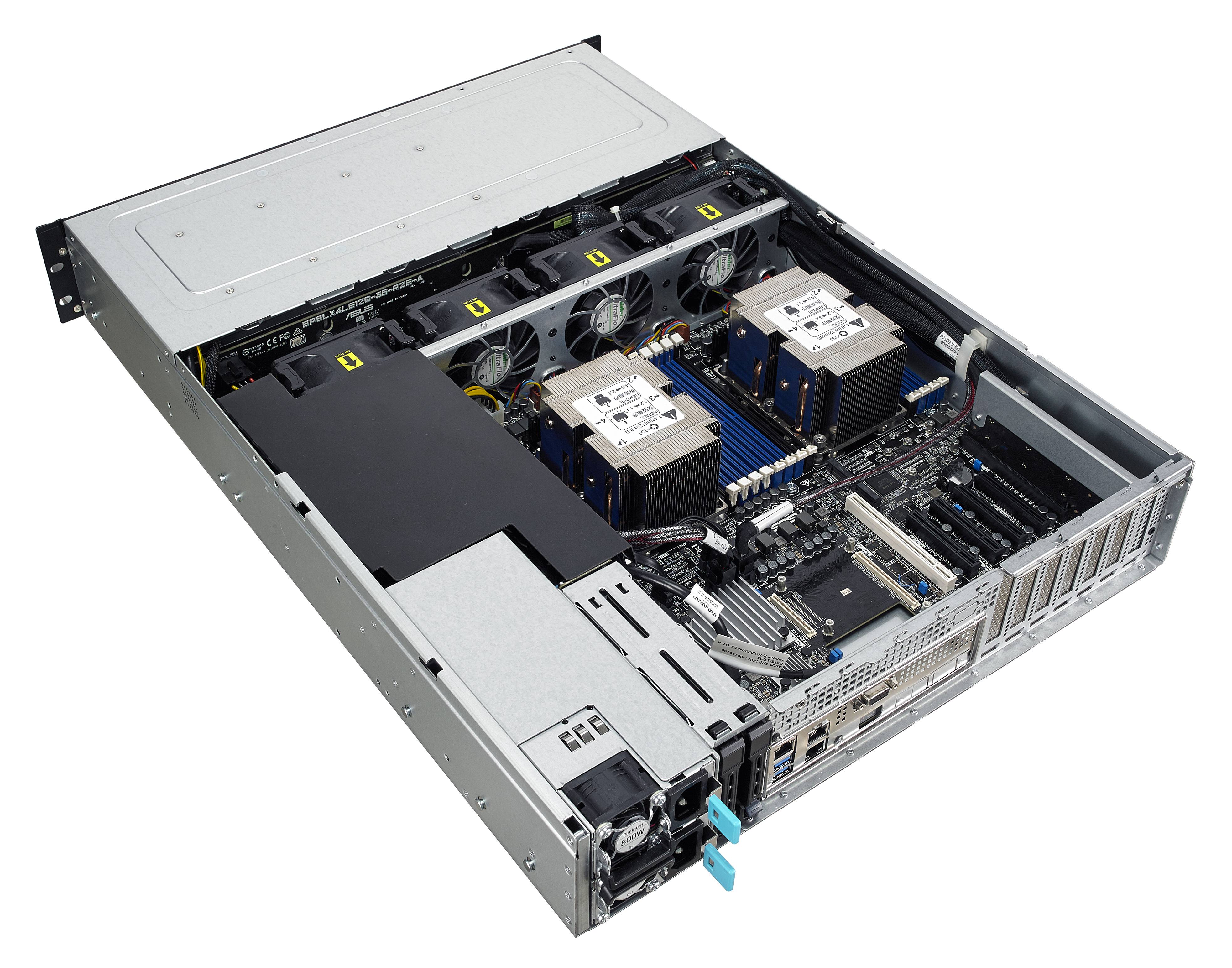 Rca Informatique - image du produit : RS520-E9-RS8 V2/4NVME RACKSERVER 2U / 2 CPU